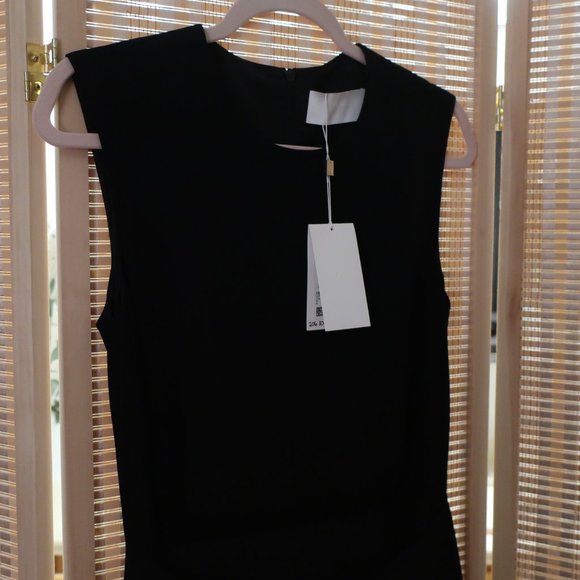 NWT Hugo Boss "Delieta" Wool Black Sheath Dress - Picture 6 of 10